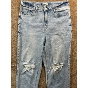 SO Highest Rise Baggy Dad Jeans Light Wash Size 15/32w